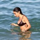 Chantel Jeffries – In a black bikini in Miami Beach
