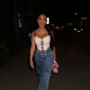 Sophie Kasaei – With Abbie Holborn having dinner at Figo Restaurant in London - 454 x 681