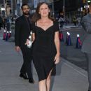 Molly Shannon &#8211; In black dress arrives to Late Show with Colbert in New York
