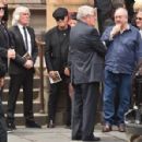 Brian Johnson and Brenda Johnson at the funeral service for AC/DC co-founder Malcolm Young at St Mary's Cathedral on November 28, 2017 in Sydney, Australia - 454 x 298