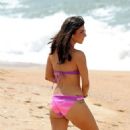 Roxanne Pallett in Bikini on the beach in Portugal