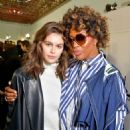 Kaia Gerber and Naomi Campbell – Backstage Sacai Fashion Show in Paris