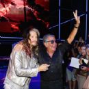 Steven Tyler and Roberto Cavalli attend the Roberto Cavalli show during the Milan Menswear Fashion Week Spring Summer 2015 on June 24, 2014 in Milan, Italy - 419 x 594