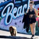 Abbie Chatfield – Going on a walk with her dog at Bondi Beach - 454 x 303