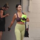 Emily Tosta – In leggings at the gym in Los Angeles