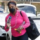 Serena Williams – Arriving at her hotel after training at Roland Garros 2021 in Paris