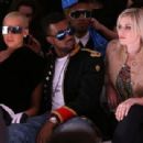 Amber Rose and Kanye West with guests attend Mercedes-Benz Fall 2009 Fashion Week at Bryant Park in New York City - February 18, 2009 - 454 x 309