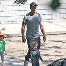 Josh Duhamel- April 28, 2016- Playing With His Son in the Park