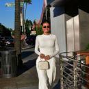 Chloe Sims – In all-white ensemble in Beverly Hills at Funke Restaurant - 454 x 681