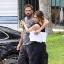 Jennifer Lopez – With fiance Ben Affleck at the set of a new project in Santa Monica