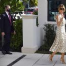Melania Trump – At the Morton and Barbara Mandel Recreation Center polling place in Palm Beach - 454 x 309