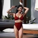 Casey Batchelor – In a brown bikini as she is seen on holiday in Ibiza - 454 x 681