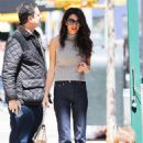 Amal Clooney &#8211; With Baria Alamuddin seen at Sant Ambroeus in New York