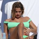 Cristina Marino in Green Bikini on the beach in Miami - 454 x 637