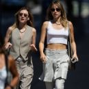 Suki Waterhouse – Pictured with her sister Imogen in New York
