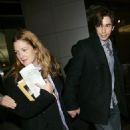 Drew Barrymore And Justin Long Arrive In NYC At JFK Airport (Feb 02 2008)