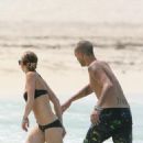 Lindsay Lohan - On The Beach In The Bahamas With Calum Best - 454 x 681
