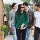 Amelia Hamlin – Wearing a green sweater with boyfriend Eyal Booker at Croft Alley in Beverly Hills - 454 x 680