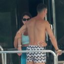 Georgina Rodriguez – With Cristiano Ronaldo seen on their yacht in Sardinia - 454 x 681