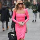 Amanda Holden – In bubblegum pink PVC dress heads to Britain’s Got Talent auditions