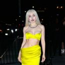 Ava Max – Pictured in yellow dress at a Met Gala After Party in New York - 454 x 568