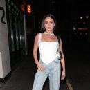 Demi Jones – With Olivia Hawkins Seen at Mano in London - 454 x 681