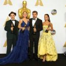 Mark Rylance, Brie Larson, Leonardo DiCaprio and Alicia Vikander - The 88th Annual Academy Awards (2016) - 454 x 330