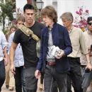 Mick Jagger, L'Wren Scott and his son Lucas visiting Museo Larco - Peru - 11 October 2011