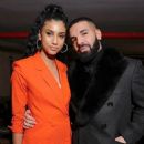Drake continues to spark romance rumours with Imaan Hammam as they cosy up at her Frame collaboration party for New York Fashion Week - 454 x 591