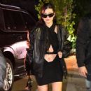Kylie Jenner – In a black dress as she arrive Art Basel party in Miami Beach