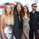 Steven Tyler at Janie's Fund Gala & GRAMMY Viewing Party at Red Studios on January 28, 2018 in Los Angeles, California - 454 x 303