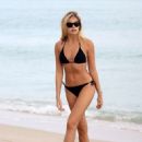 Lada Kravchenko in Black Bikini on the beach in Miami - 454 x 639