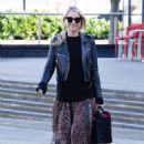 Vogue Williams – In a leather jacket arrives at Steph’s Packed Lunch TV Show in Leeds0308 - 454 x 690