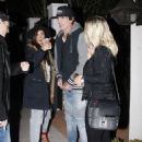 Tommy Lee and Sofia Toufa are spotted out for dinner at Gracias Madre in West Hollywood, California on December 2, 2015. - 454 x 591