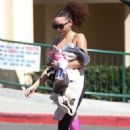 Ashley Moore – Arrives at Pilates Class