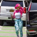 Blac Chyna – Shopping candids at Rolex and Louis Vuitton stores in Santa Monica - 454 x 588