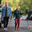 Brittany Snow &#8211; Walk her dog out in Los Angeles