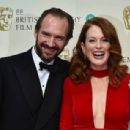 Ralph Fiennes and Julianne Moore - The EE British Academy Film Awards: Red Carpet Arrivals (2015)
