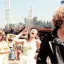 Olivia Newton-John as Sandy, Stockard Channing as Rizzo, Didi Conn as Frenchy, Dinah Manoff as Marty, Joan Blondell as Vi, Dody Goodman as Blanche, Susan Buckner as Patty Simcox, Annette Charles as Cha Cha - 454 x 194
