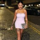 Nikita Jasmine – In a tiny pink dress at Dickens nightclub in Middlesbrough - 454 x 661