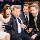 Jessica Biel, Giovanni Ribisi and Bryan Cranston at 'The Late Late Show with James Corden' (January 2017) - 454 x 303