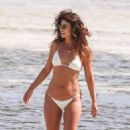 Paula Fernandes in White Bikini on the beach in Tulum - 454 x 681