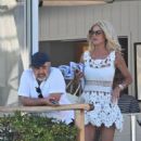 Victoria Silvstedt – Seen on a terrace of the Hotel du Cap-Eden-Roc in Antibes