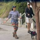 Sarah Silverman – Seen on a walk with dogs and friend in Los Feliz