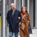 Lily Collins – With her husband Charlie McDowell take a stroll in SoHo