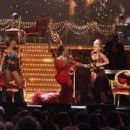 Christina Aguilera, Mya, Patti Labelle Pink, Lil' Kim performing Lady Marmalade at The 44th Annual Grammy Awards - Show (2002) - 454 x 303
