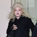 Cyndi Lauper – Exits the Drew Barrymore Show in New York - 454 x 678
