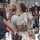 Salma Hayek – on set of ‘Without Blood’ in Rome