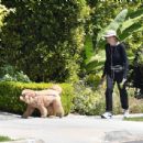 Marcia Cross – walking her dog in Los Angeles - 454 x 436