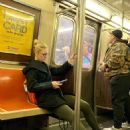 Claire Danes – Spotted as she rides the Subway in NYC